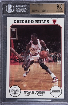 1985 Bulls Interlake #1 Michael Jordan Rookie Card - BGS GEM MINT 9.5
